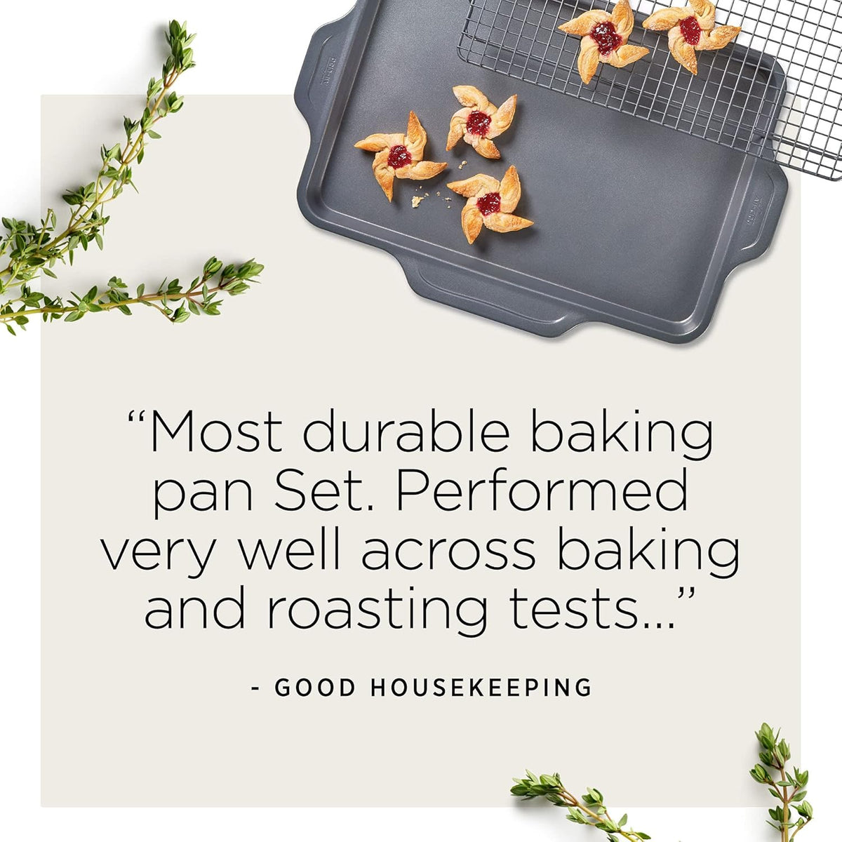 All-Clad Pro-Release Nonstick Bakeware Set - 5-Piece Oven Safe Set | Includes Cookie Sheet, Muffin Pan & More