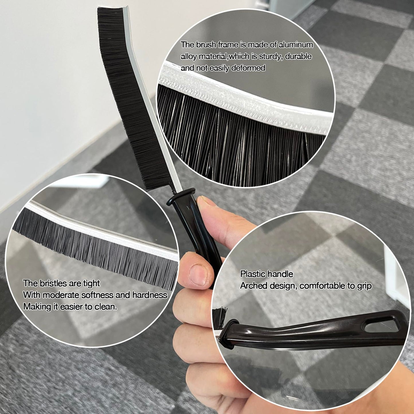 20 Pcs Crevice Cleaning Brush, Bathroom Gap Brush, Grout Cleaner Brush Hard Bristle Crevice Cleaning Brush,Clean The Dead Corners of Bathroom Kitchen Tiles