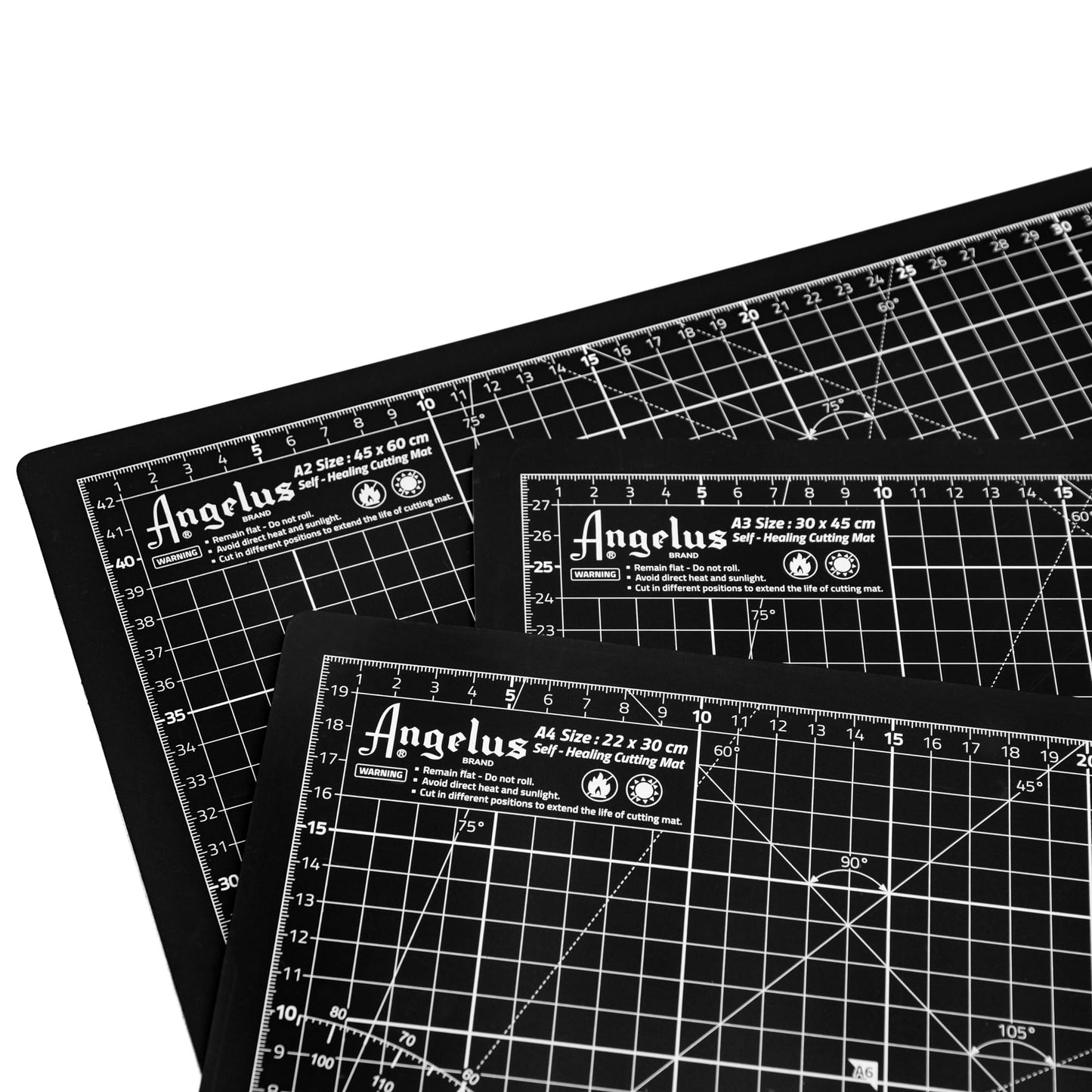 Angelus Self-Healing Cutting Mat, Double Sided, Non-Slip, Durable, Scratch-Resistant Rotary Cutting Board for Leather, Craft, Fabric, Quilting, Sewing, Scrapbooking Projects (18" x 24")