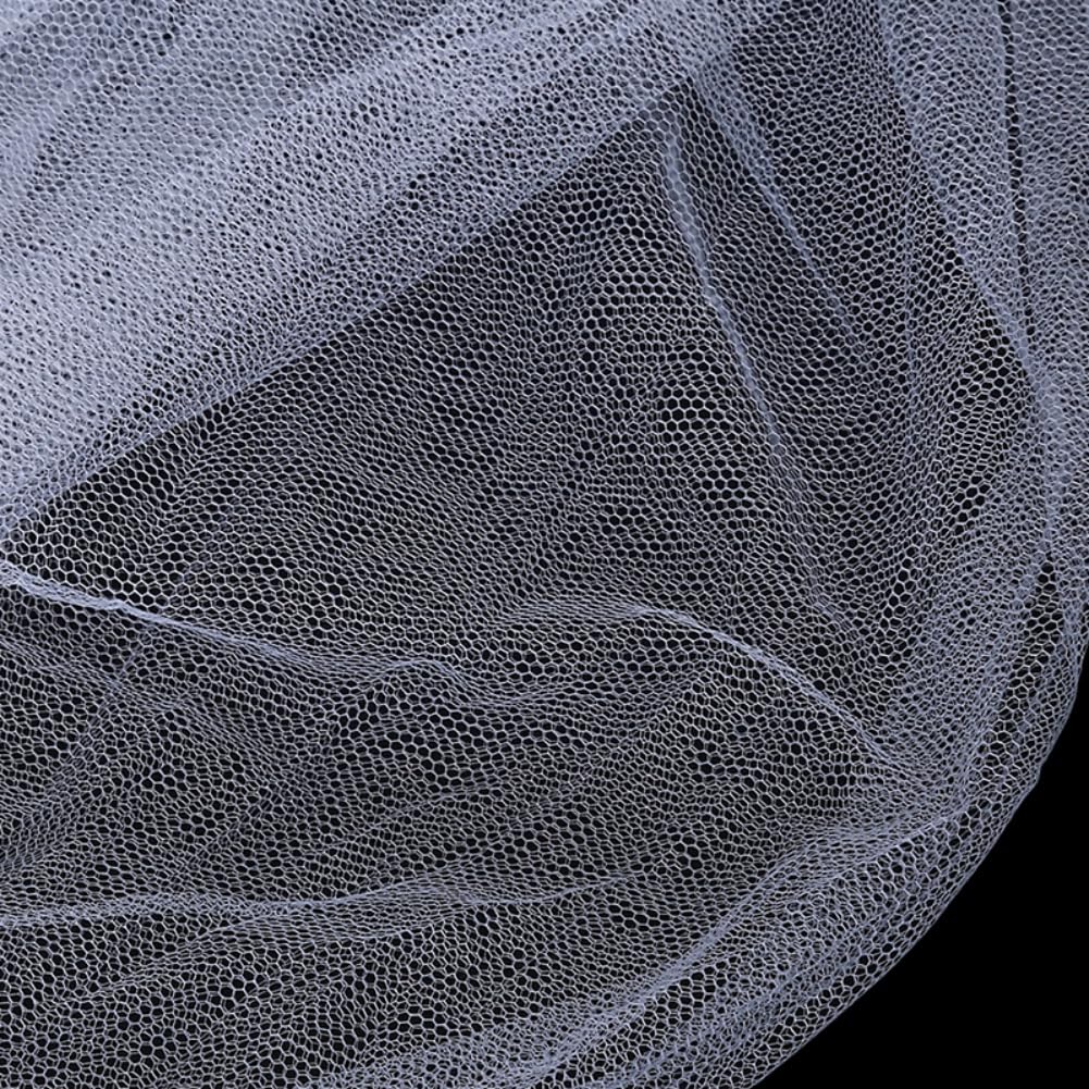 Vawolecy Universal Crib Floor Mosquito Net with Lace, Breathable Crib Netting Bed Curtains Canopy for Baby Kids, Toddler Bed Crib Dome Canopy Netting Without Stand