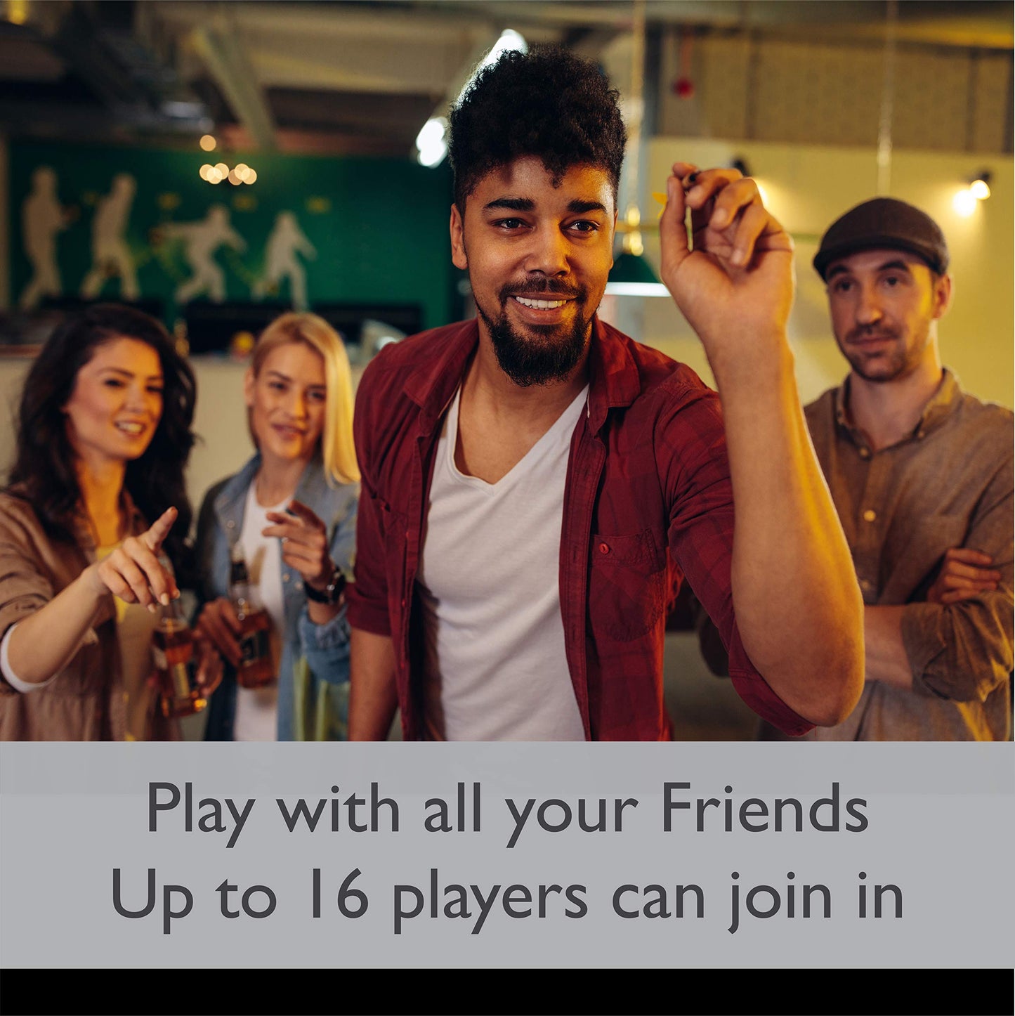 Viper Neptune Electronic Dartboard with Cabinet, 15.5 in Regulation Target, 57 Games, 16 Players, 6 Darts Included, Black