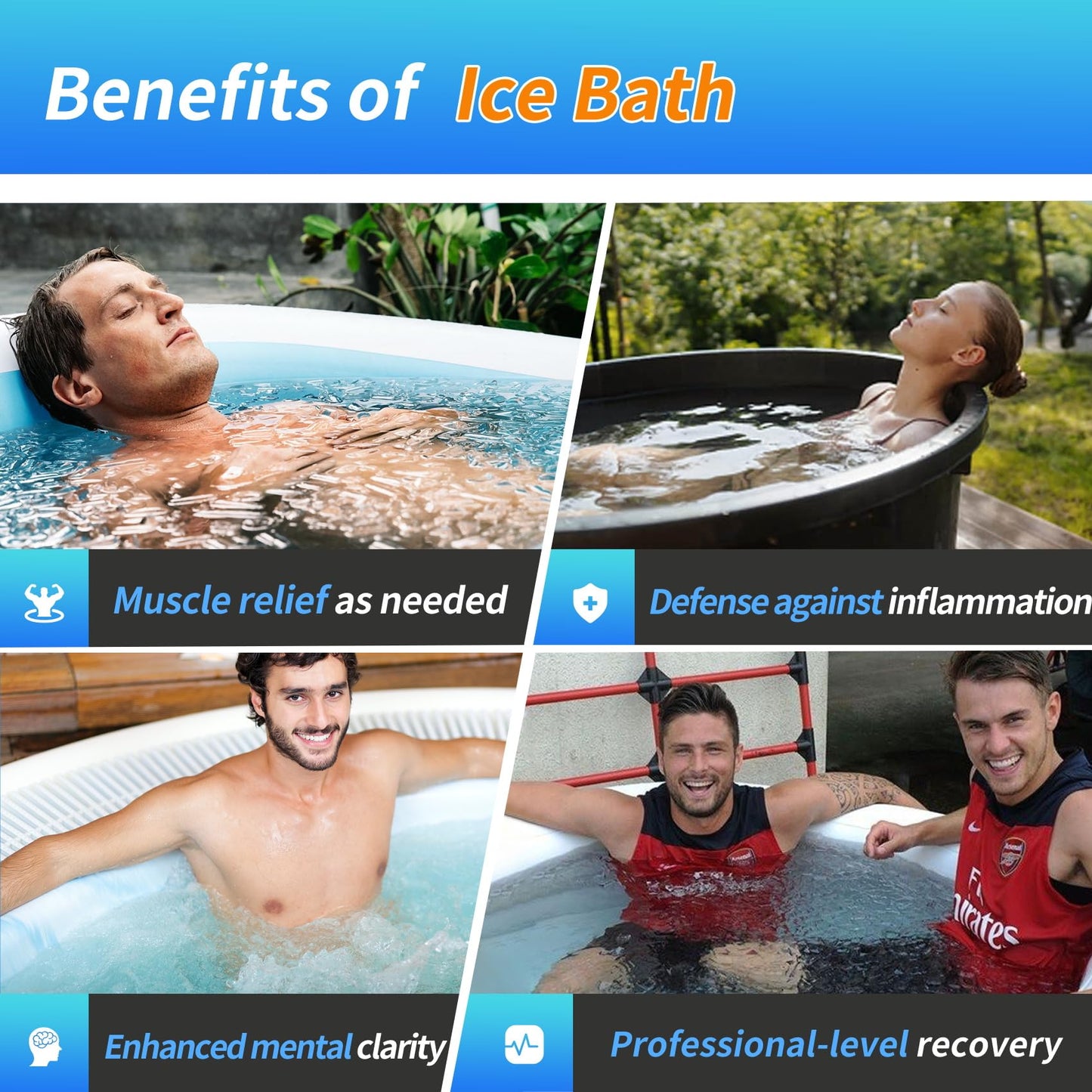ππ₯ππ§πππ Ice Bath Water Chiller, 1/3 HP Water Chiller for Cold Plunge Tubs, with Pump, External Filter and Filter Media, Remote Control, for Home and Professional Use