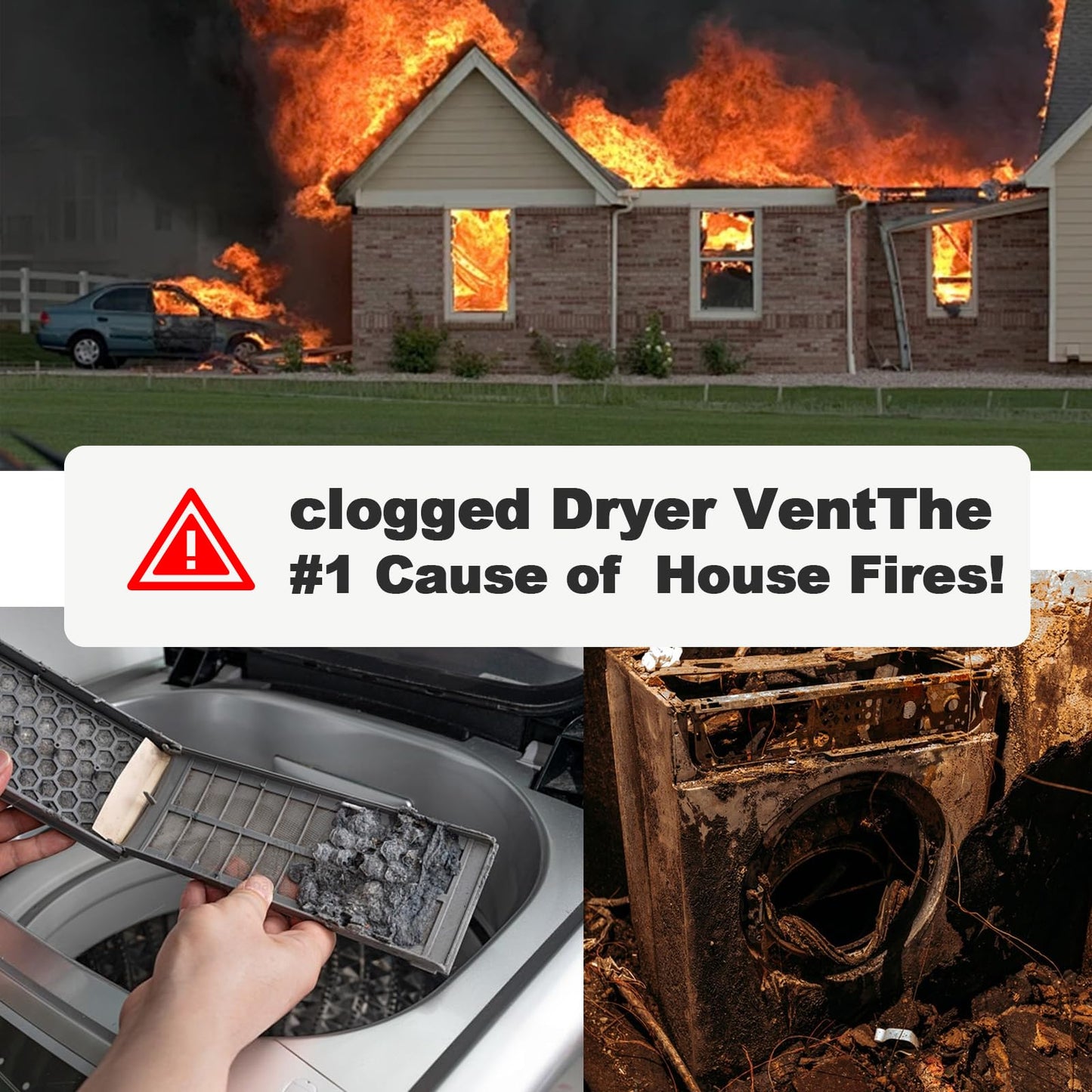Dryer Vent Cleaner Kit Compatible with Shark Vacuum Hose Attachment, Cleaning Tools for Dryer Vents, Dryer Lint Cleaner for Series NV350, NV351, NV352, NV353,NV360,NV500, NV501 NV752 NV751