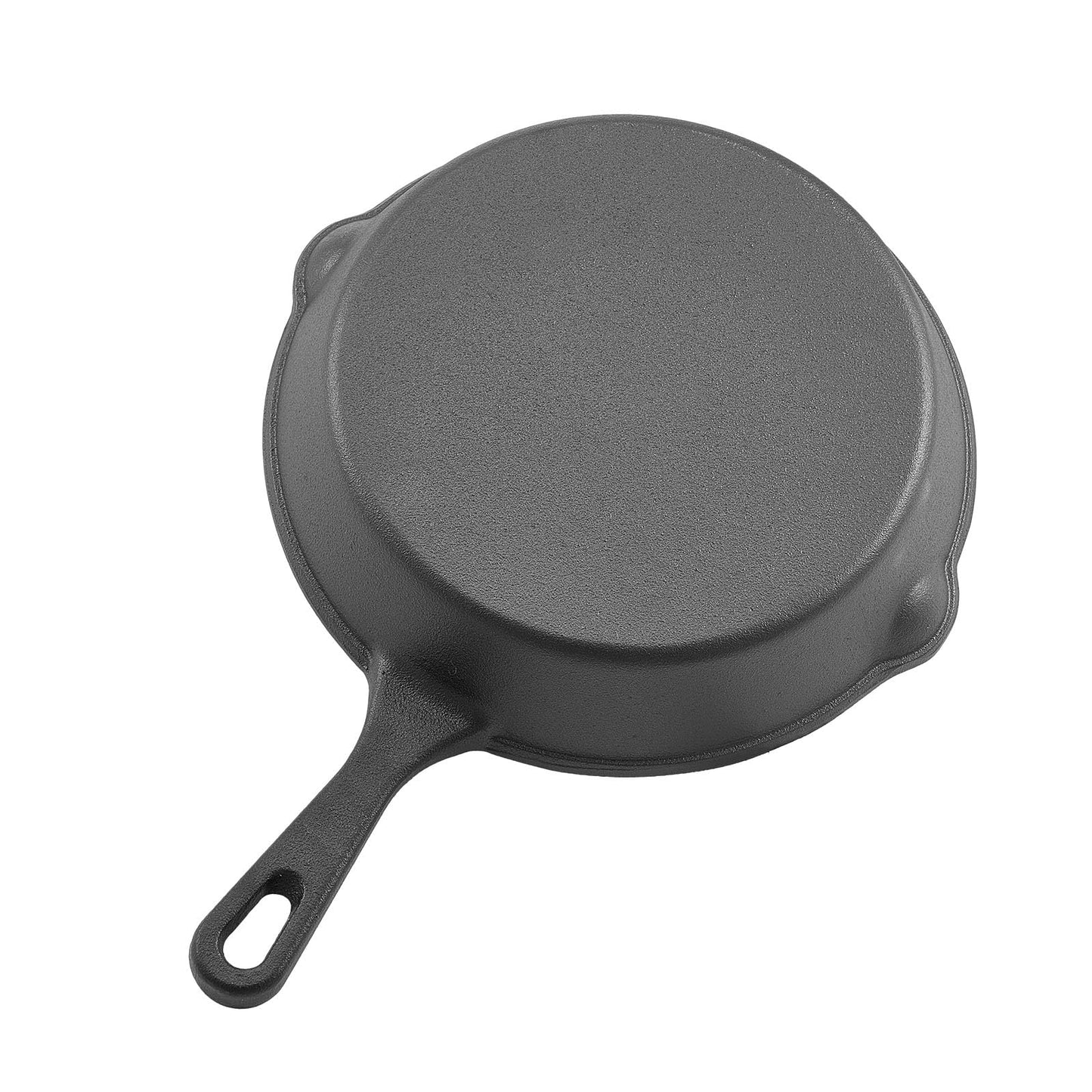 VEVOR Cast Iron Skillet, 3-Piece Frying Pan Set (6, 8, 10 in), Heavy-Duty Skillets with Heat-Resistant Handle, Pre-Seasoned Chef's Pan, Kitchen Cookware, for Oven, Gas, Electrical, Induction, Black