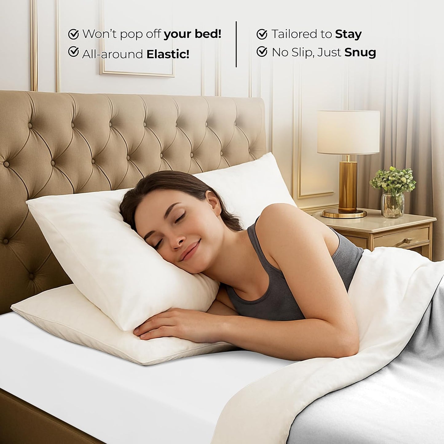 Utopia Bedding Queen Fitted Sheet - Soft Microfiber - Deep Pocket - Fade & Shrink Resistant - White
