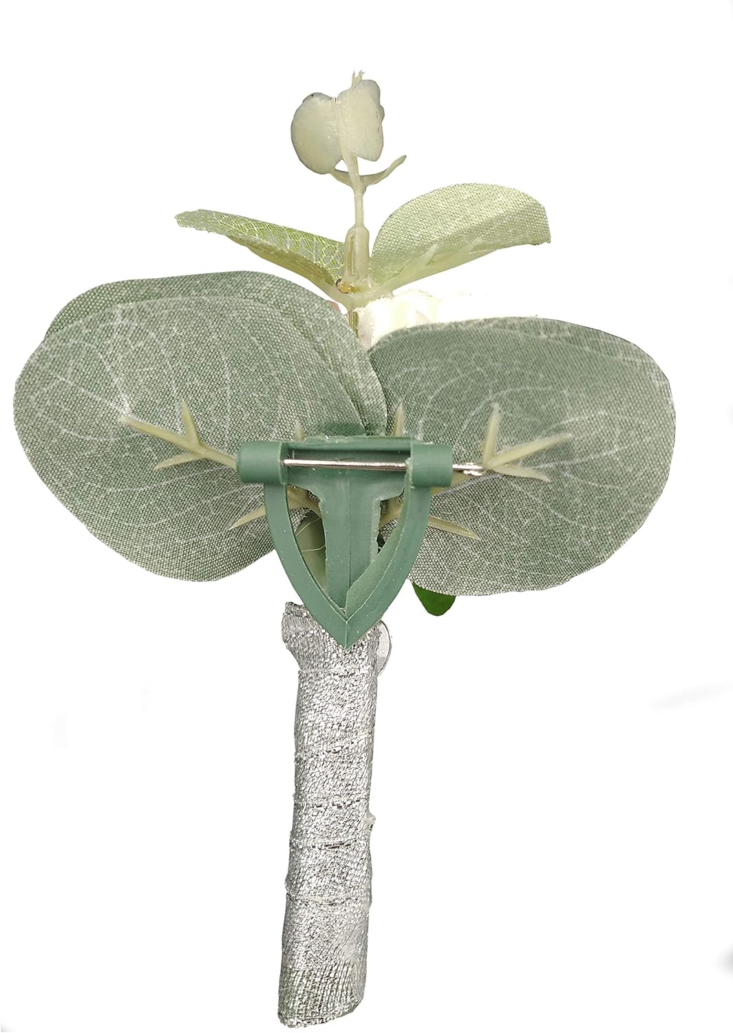 MOJUN Boutonniere and Wrist Corsage Set, Wedding Flowers Accessories for Prom Suit Decoration