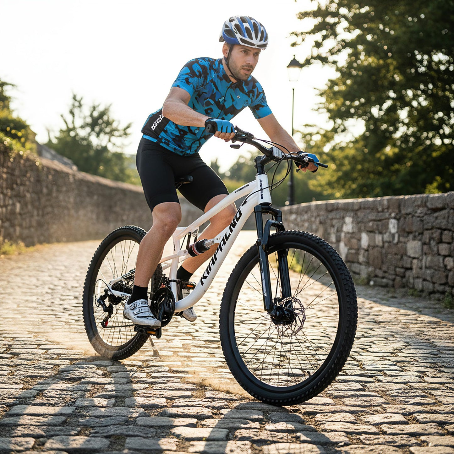 Ecarpat 26 inch Mountain Bike Full Suspension, 21 Speeds Dual Disc Brake Men Boys Bike for 10+ Years, Carbon Steel Frame, Trail Beach Snow Commuter City Bikes, Birthday Gift Choice