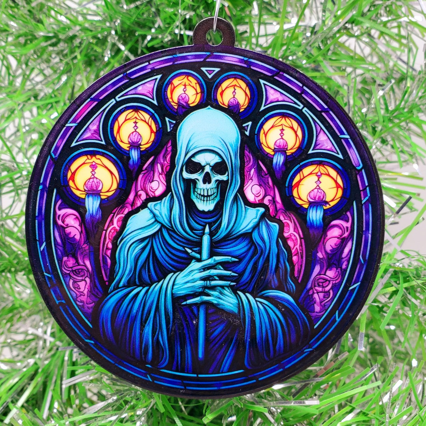 Generic Halloween Demonic Blue Skeleton Ornament
