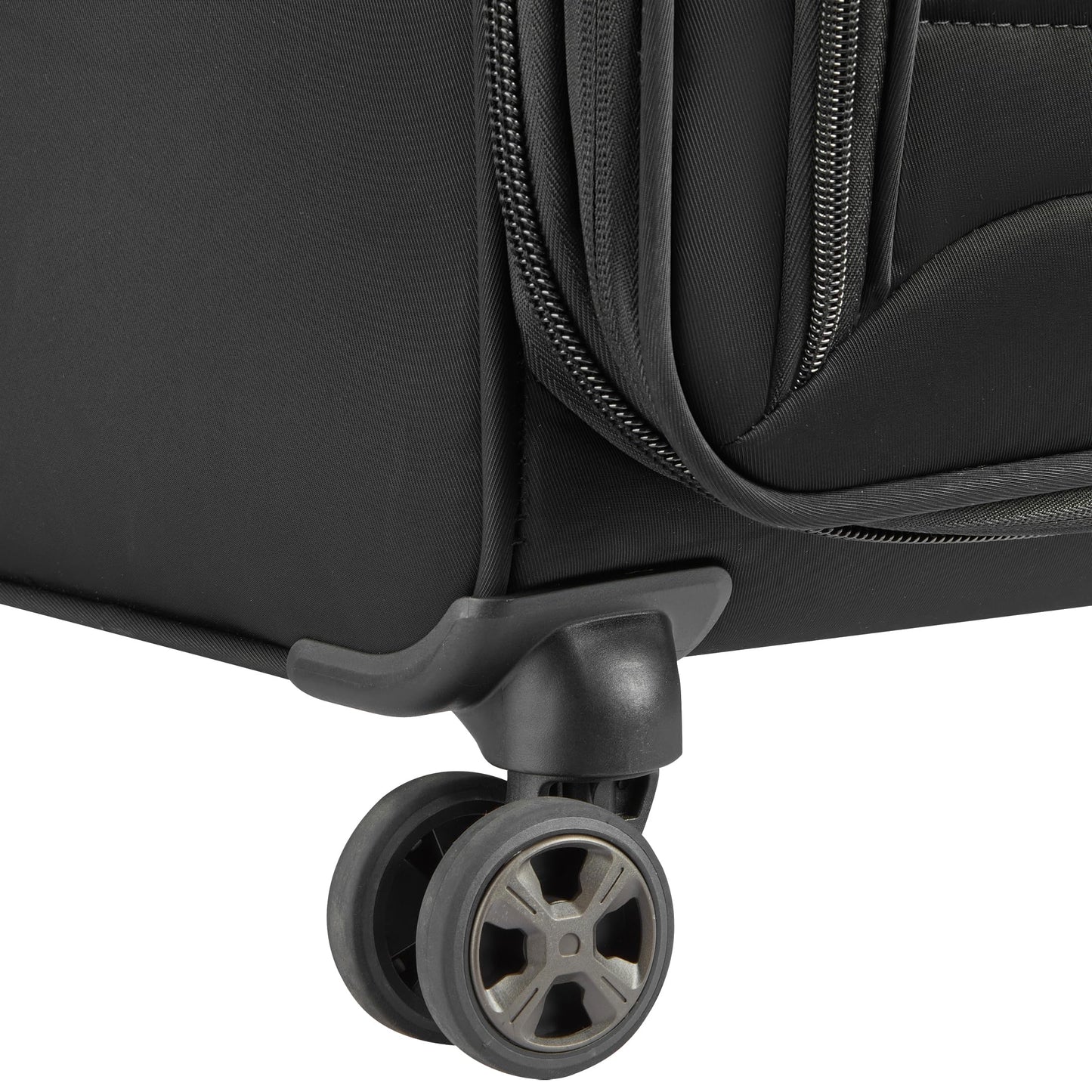 DELSEY PARIS Cruise 3.0 Softside Expandable Luggage with Spinner Wheels, Black, Checked-Large 28 Inch