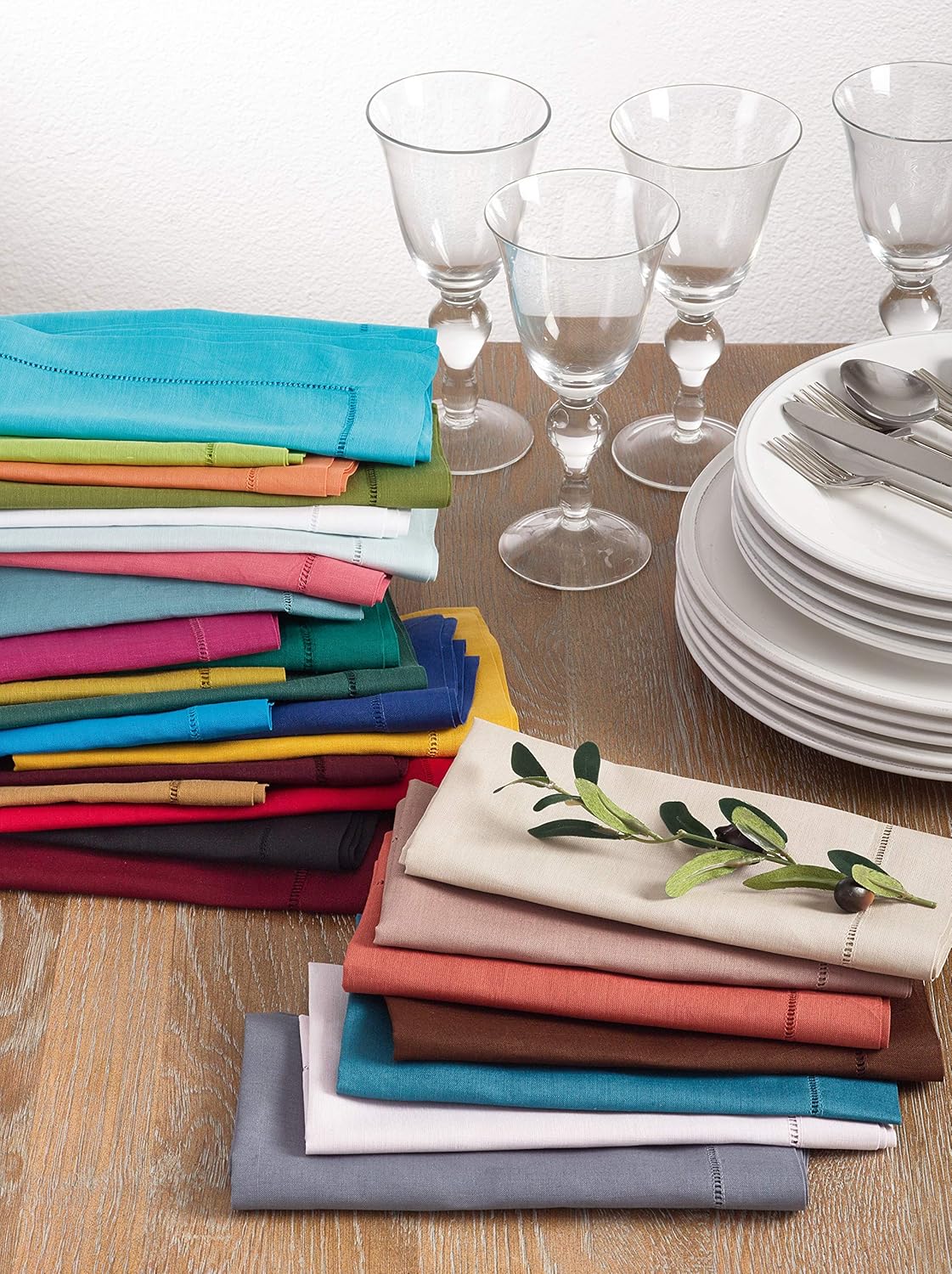 Hemstitched Dinner Napkin Set of 4
