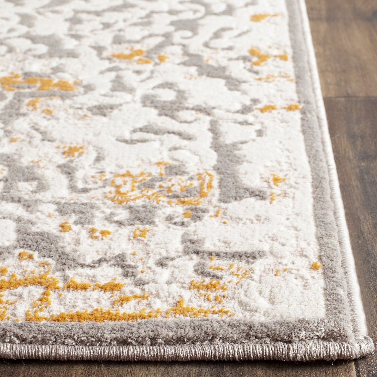 SAFAVIEH Passion Collection Area Rug - 10' x 14', Grey & Ivory, Vintage Distressed Design, Non-Shedding & Easy Care, Ideal for High Traffic Areas in Living Room, Bedroom (PAS406F)
