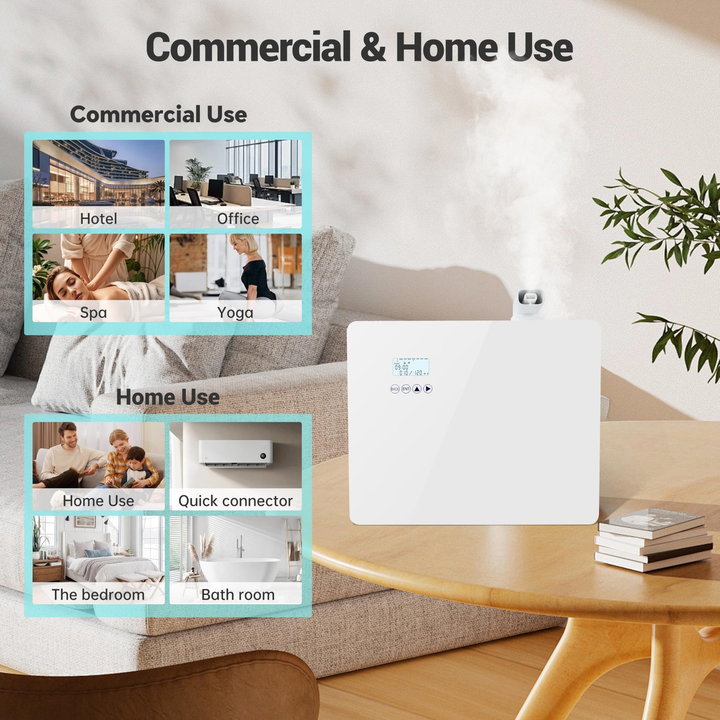 2026 ππ©π π«ππππ ππππ ππͺ.π
π 1000ml Capacity HVAC Waterless Essential Oil Diffuser with Wi-Fi Control, Whole House Smart Scent Air Machine, Cold Air Tech for Whole Home, Hotel, Party