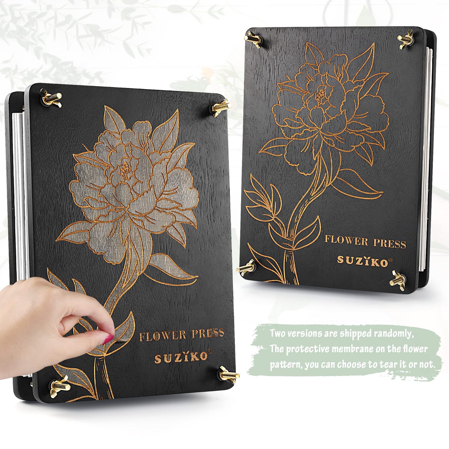 Suziko Large Flower Press Kit 11.8 x 8.7 inch 6 Layers with Photo Frame and Book Marks,Plant Pressing Kit for Adults Measures, Fast Making Pressed Plant, Great Gift for Your Lover