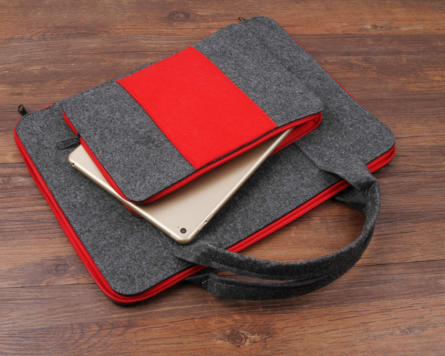 Felt Case Painting Carrying Laptop Case Shockproof Storage Led Light Pad Bag 14.5 x 10.75 Inch Painting Board Leaf Look Weeding Light Box Tools Accessories (For Small Size Light Pad)
