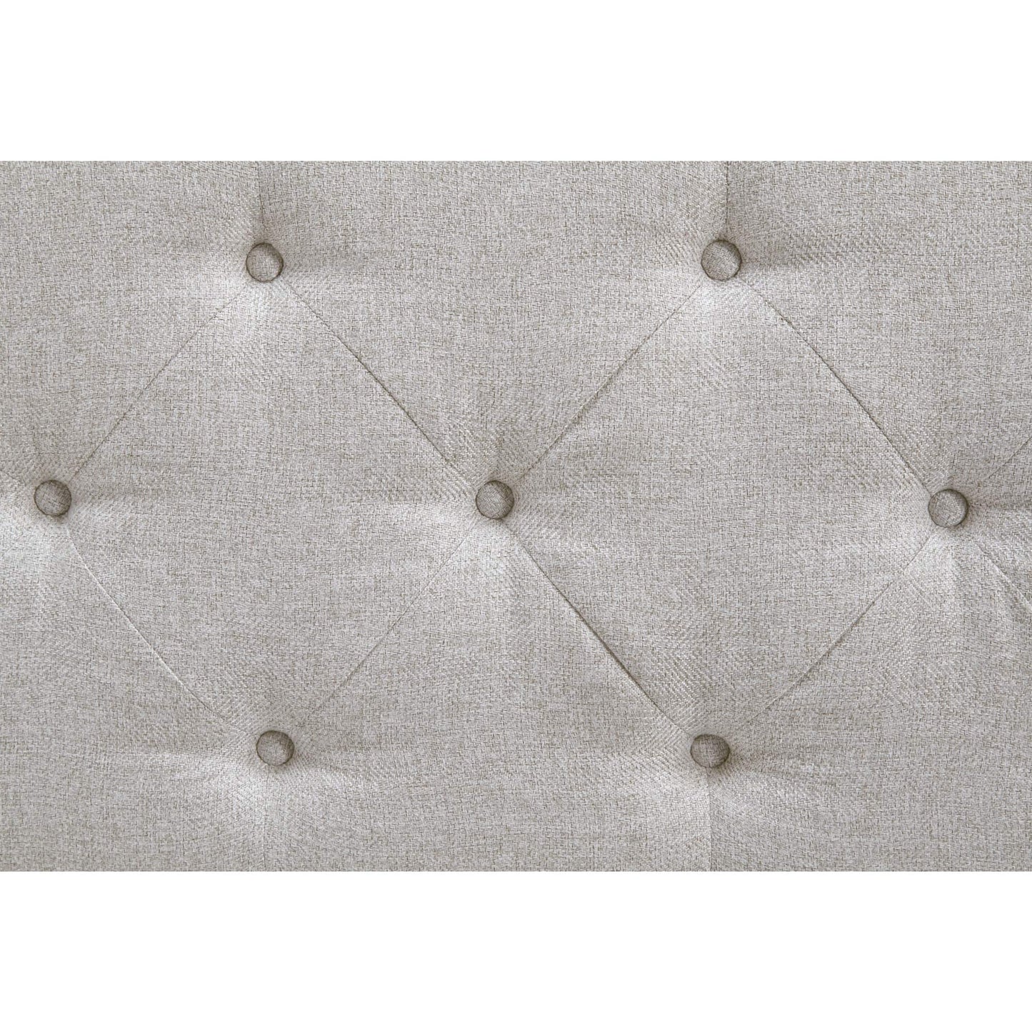 Signature Design by Ashley Briarson Tufted Upholstered Accent Bench with Storage, Hinged Seat, Raised Edges, Wood, Fabric Upholstery, Wood Legs" Light Brown Finish, Beige
