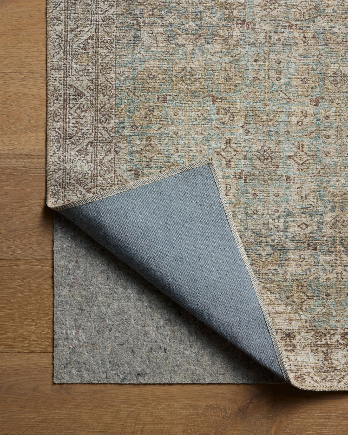 Loloi Amber Lewis Cambria Collection CBR-05 Aqua/Natural 10'-0" x 14'-0" Area Rug Jute, Neutral, Vintage Style, Antique Tone, Living, Bedroom, Dining, Carpet