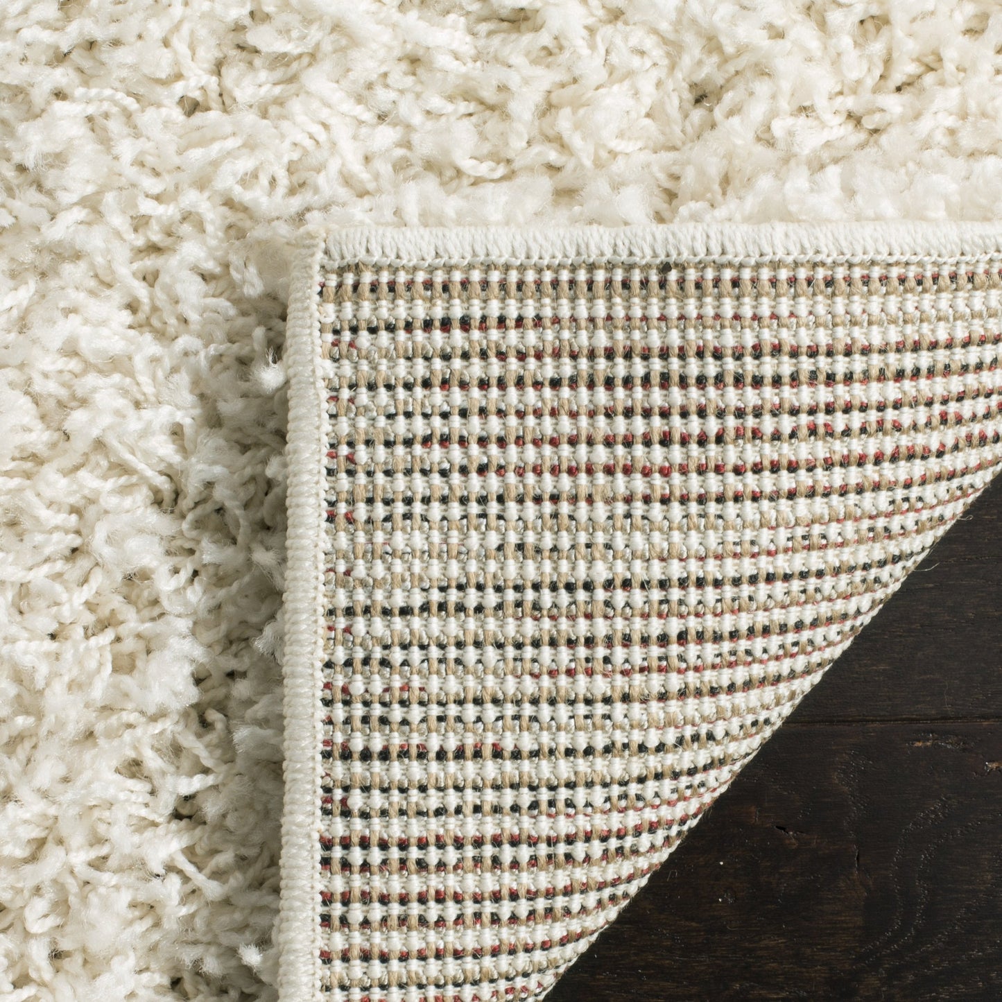 SAFAVIEH Area Rug 10x14 - Athens Shag Collection - Large - Off-White, Non-Shedding & Easy to Clean, Ideal for Living Room, Bedroom, Dining Space (SGA119B)