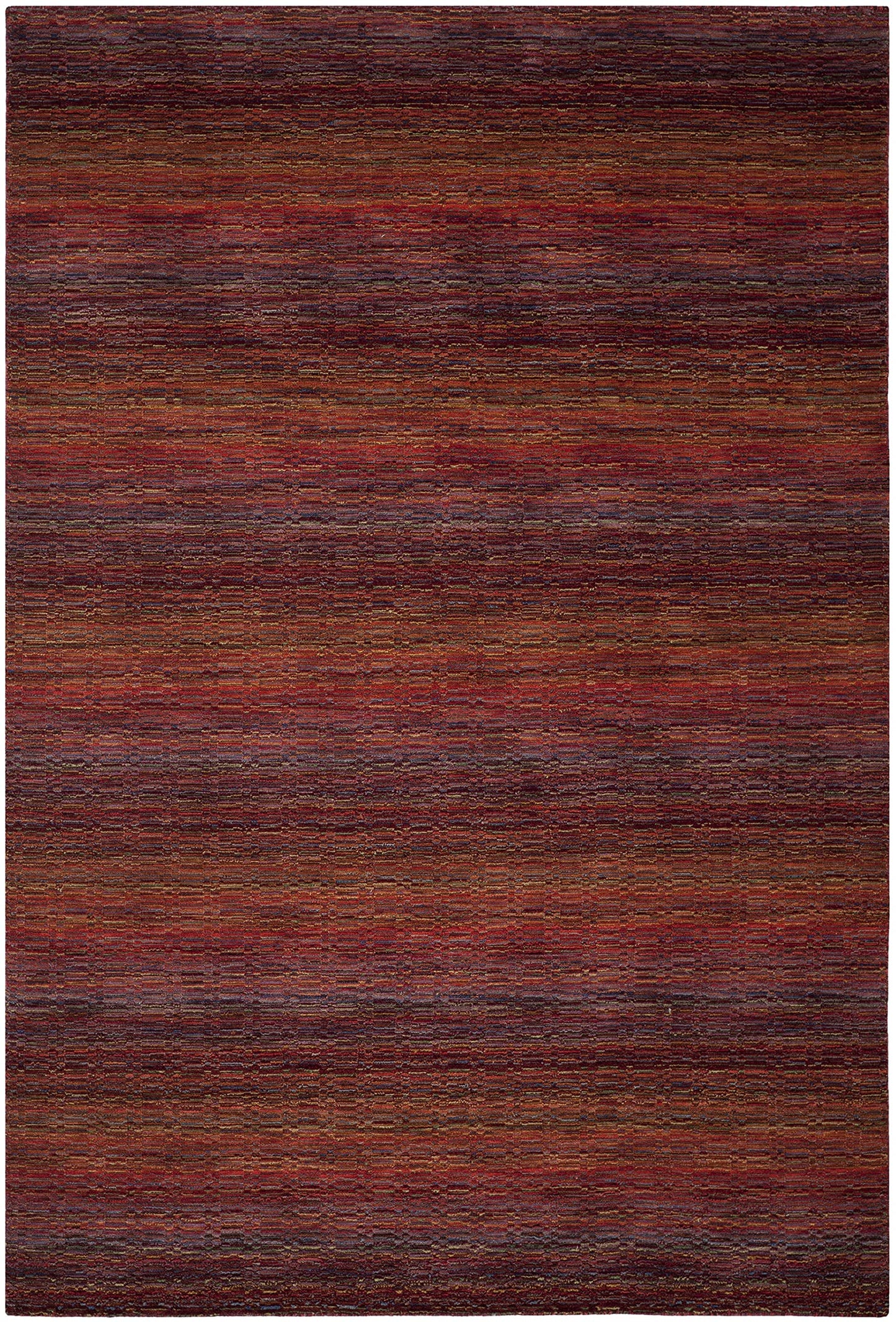 SAFAVIEH Area Rug 8x10 - Himalaya Collection - Large - Red & Multi, Handmade Wool, Ideal for Living Room, Bedroom, Office, Dining Space (HIM703A)