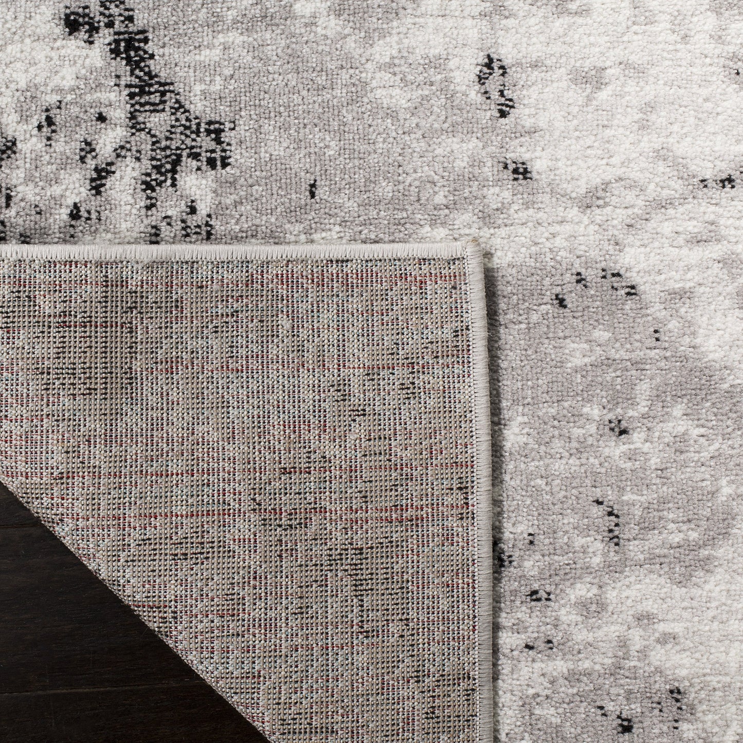 SAFAVIEH Skyler Collection Area Rug - 10' x 14', Grey & Ivory, Modern Abstract Design, Non-Shedding & Easy Care, Ideal for High Traffic Areas in Living Room, Bedroom (SKY186K)