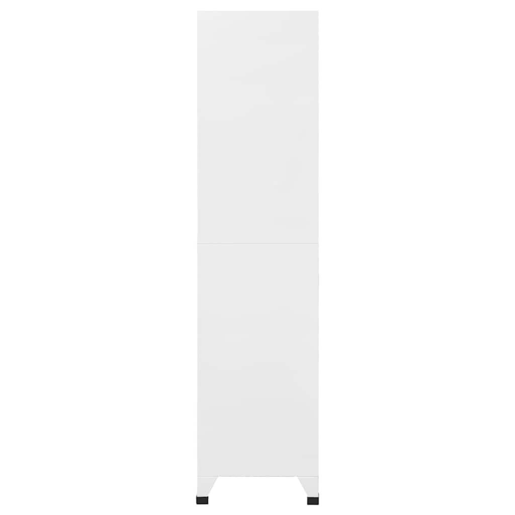 18-Compartment Metal Locker Cabinet with Lockable Doors, 35.4x15.7x70.9 Inches, for Gym and Changing Room Storage, Name Card Holders and Ventilation Holes