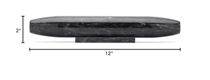 Fox Run 48759 Black Marble French Rolling Pin, 2 x 12 x 2 inches