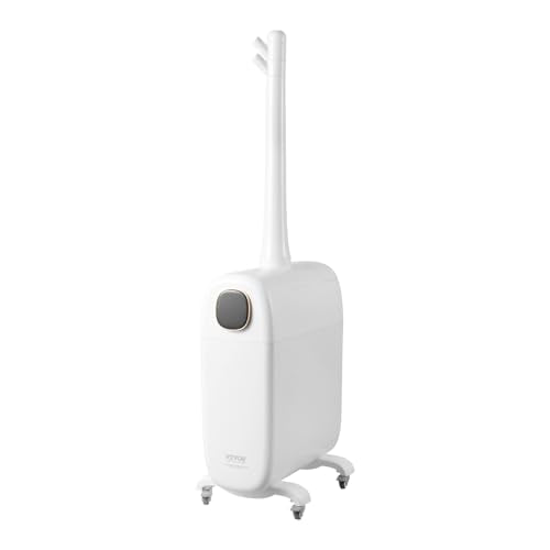 VEVOR Humidifier for Home Large Room, Commercial Humidifier for Whole House 1291.7 sq ft, 16L Water Tank & Night Light & 12h Timer & Auto Shut-Off, Greenhouse, Commercial Branch Tube w/ 360° Nozzle