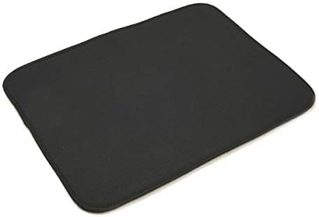Norpro Microfiber Countertop Dish Drying Mat, 16 By 18-inch, Black, Pack of 2