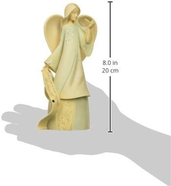 Foundations May Monthly Angel Stone Resin Figurine, 7.5”