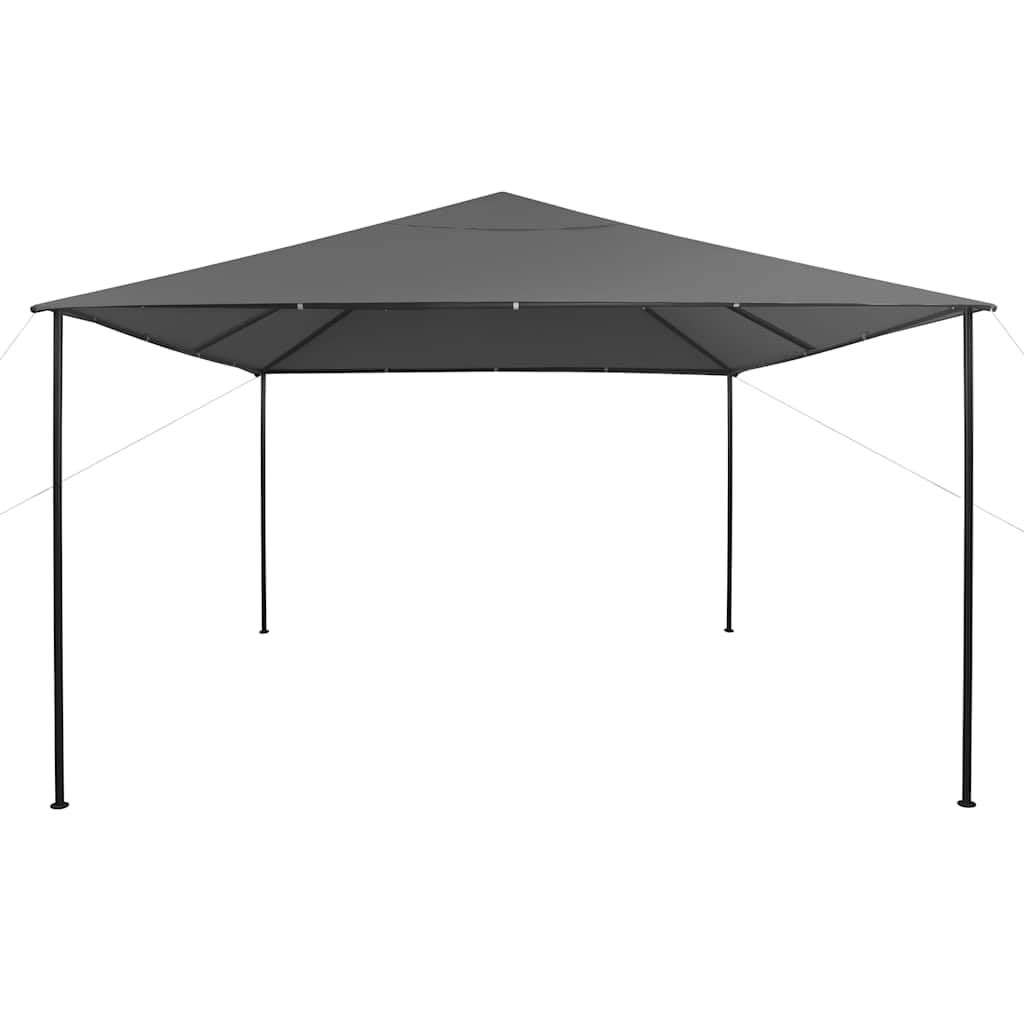 Large Foldable Anthracite Steel Gazebo, 13.1 x ft Square Canopy Tent for Outdoor Gatherings, Patio, Garden, and Events Outdoor Structures