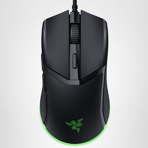 Razer Cobra Wired Gaming Mouse: 58g Lightweight Design - Gen-3 Optical Switches - Chroma RGB Lighting with Underglow - Precise 8500 DPI Optical Sensor - 100% PTFE Mouse Feet - Speedflex Cable - Black