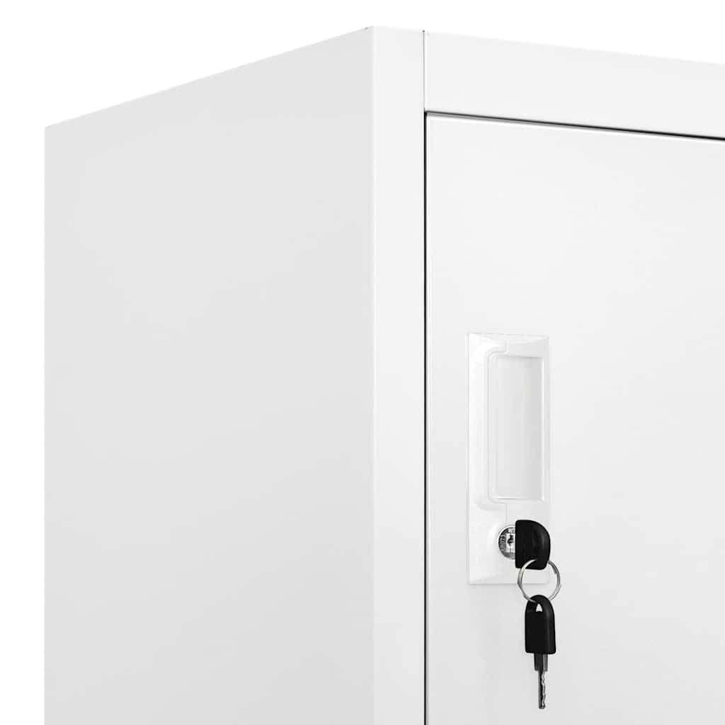 HBFDSFG Metal Locker Cabinet with 18 Lockable Compartments, 35.4x15.7x70.9 Inches, for Gym and Changing Rooms with Name Card Holders and Ventilation Holes