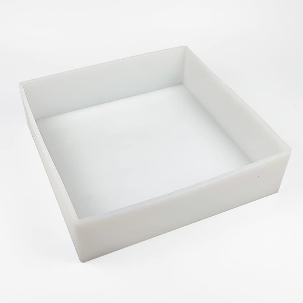 Large Soap Molds, 8L 280oz 8kg Rectangle Soap Mold Silicone Liner for 18 Bar Mold with Wooden Box and Lid DIY Handmade Soap Making Tools (280oz, Wood)
