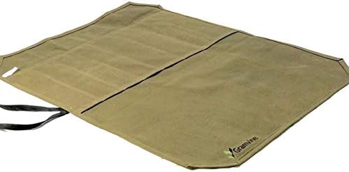 Professional Chef's Knife Roll - Waxed Canvas Knife Organiser, Culinary Bag Wrap for Travel Tool Storage