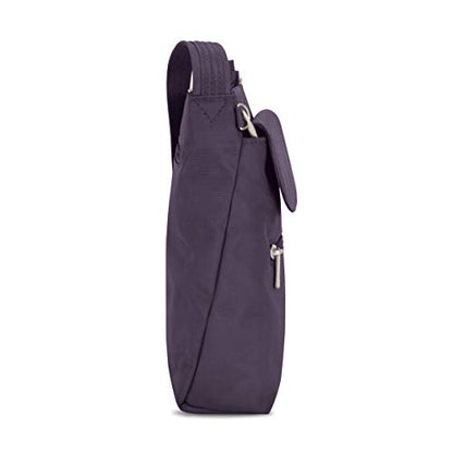 Travelon Anti-theft Classic Mini Shoulder Bag Sling Tote, Purple