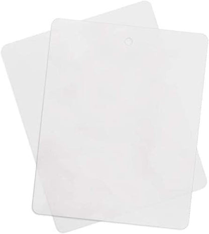 Thin Clear Flexible Plastic Cutting Board Chopping Mat, 12" x 15" (4 Pack)