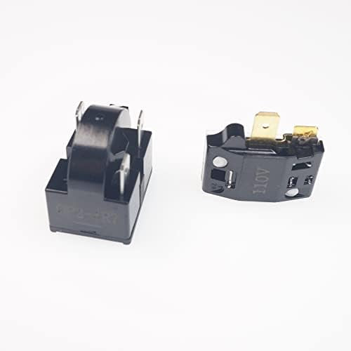 QP2-4R7 Compressor Starter PTC 4.7 ohm 3Pin Refrigerator Start Relay with Overload Protector for Mini Fridges, Coolers