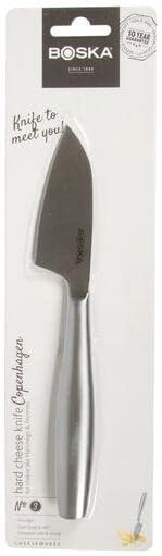 BOSKA Stainless Steel Cheese Knife - Copenhagen Nr.3 for All Types of Cheese - Multi-Functional Cheese Slicer -