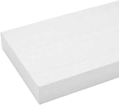 12x7x1.5 Set 2 Floating Shelves for Wall White Shelves Bathroom, Bedroom and Living Room, Wall Shelves & Book Shelf
