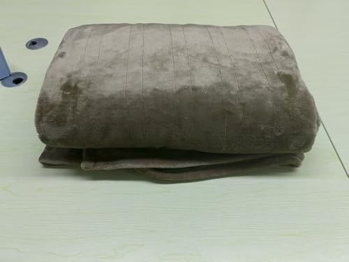 Heated Blanket Twin, Electric Blanket Soft Sherpa Flannel, 10 Hours Auto Shut-off & 8 Fast Heating Levels, Machine Washable ETL Certified, Heating Blanket for Bed & Sofa (62x84 inches, Gray)
