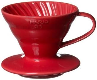 Hario V60 Plastic Coffee Dripper, Size 01, Red