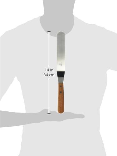 Winco Medium Blade Offset Spatula, 7.75-Inch, Stainless Steel, Brown