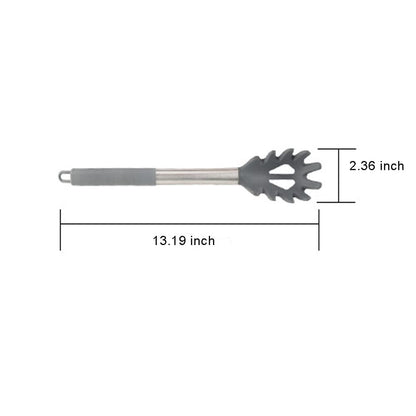 Silicone Pasta Fork, Spaghetti Server, Professional Pasta Server Spoon Heat Resistant Noodle Spoon, Spaghetti Strainer Best Cooking Tools