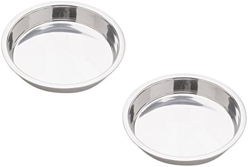 Norpro 9-Inch Stainless Steel Cake Pan, Round, 2 Pack