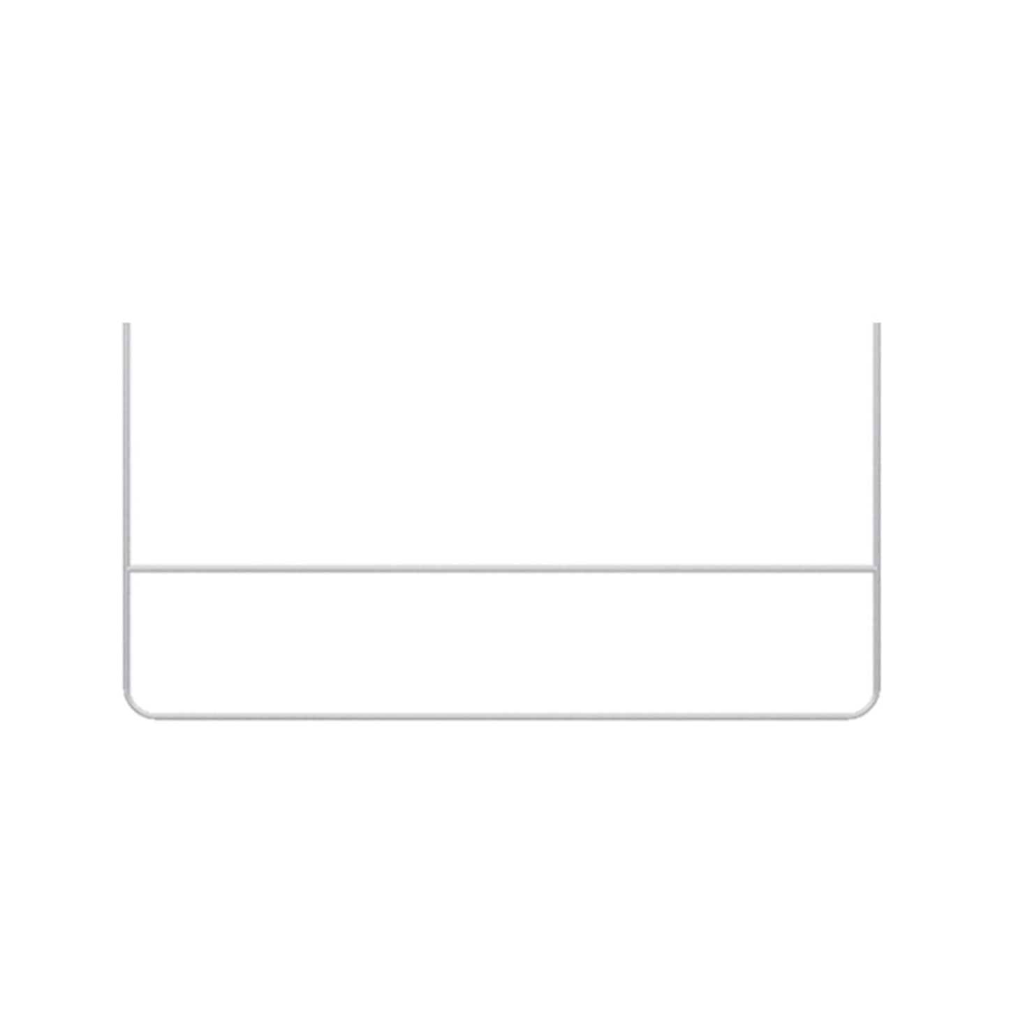 CUTPOIY Hanging Metal Clothing Display Rack, Metal Commercial Clothing Hanger Ceiling Hanger, U-Shaped Hanger Retail Store Clothing Clothes Rail, Used in Boutiques(120cm White U sd Bar Hanger)