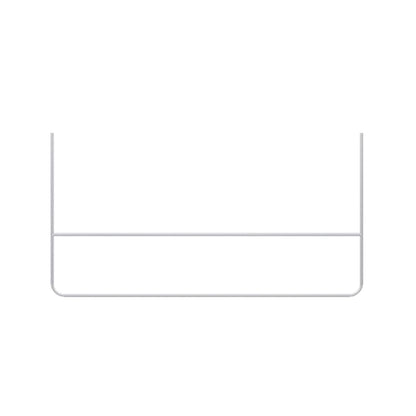 CUTPOIY Hanging Metal Clothing Display Rack, Metal Commercial Clothing Hanger Ceiling Hanger, U-Shaped Hanger Retail Store Clothing Clothes Rail, Used in Boutiques(120cm White U sd Bar Hanger)