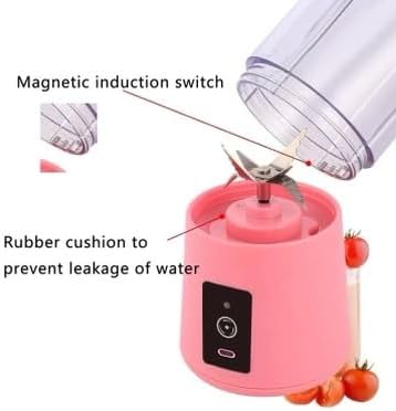 WROZZO Mini Personal Blender, 1000W Powerful Motor, 800ml Cup, 6 Stainless Blades, USB Charging, Portable for Shakes,