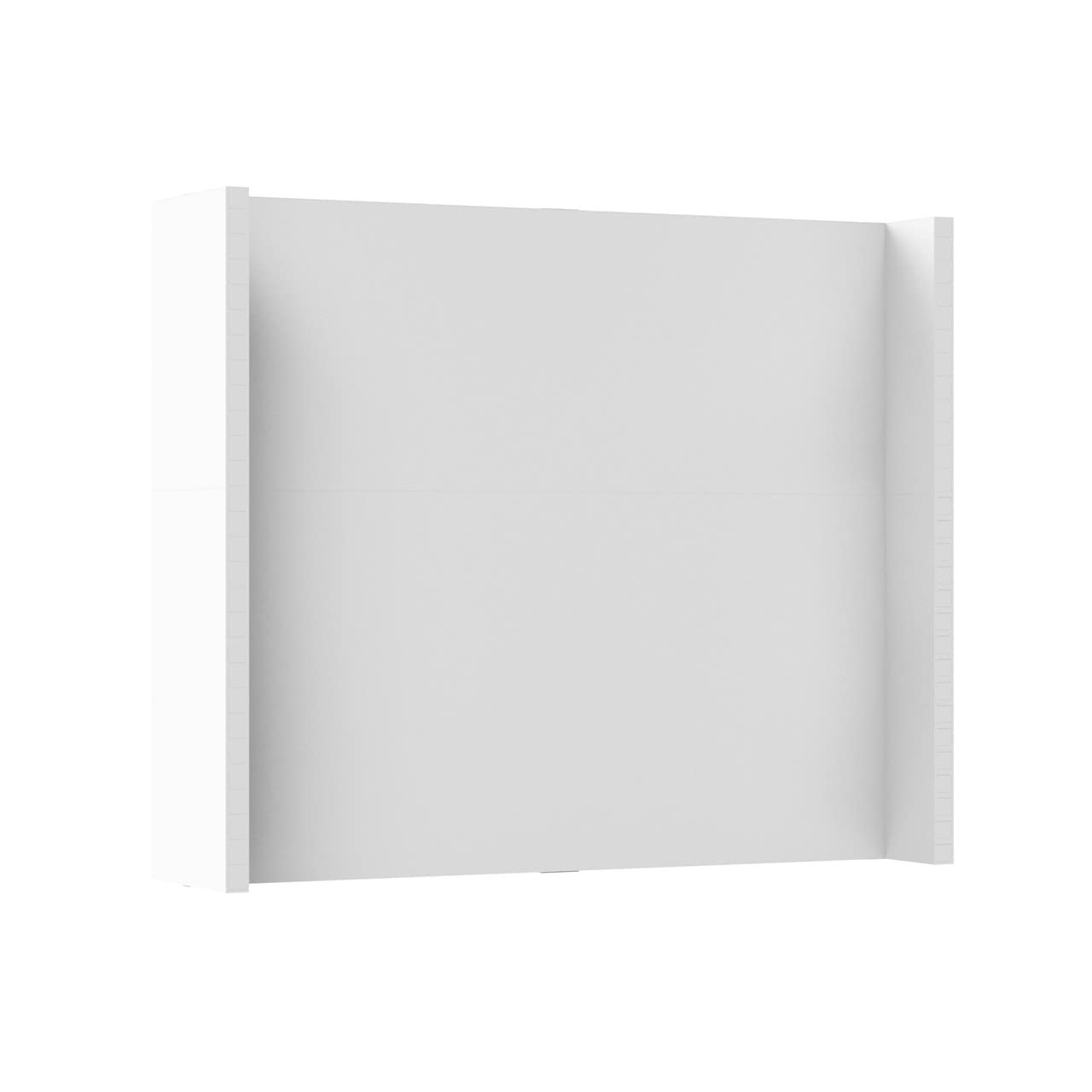 EverPanel Modular 8' x 7' Wall Kit | White with White Trim | Room Divider | Interlocking Wall Panels | Temporary Room Separator | Configurable Partition