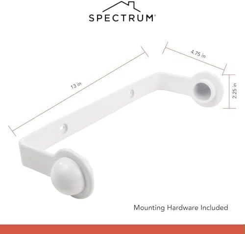 Spectrum Paper Towel Holder for Under Cabinet - Minimalist Hanging Wall Mount for Kitchen, Fits Standard & Jumbo Rolls