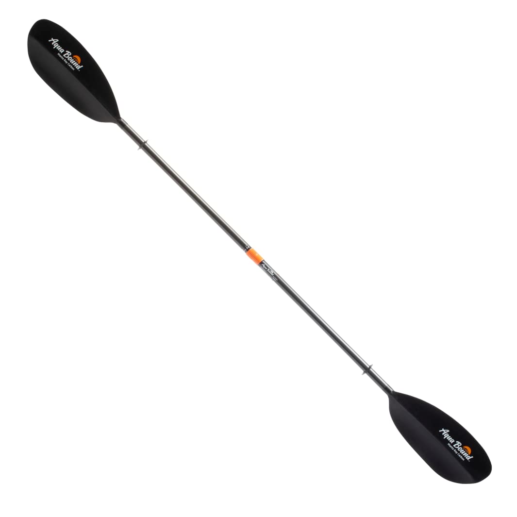 AQUA BOUND Manta Ray Carbon 2 Piece Posi-Lok™ Kayak Paddle – Lightweight Carbon Shaft, Carbon-Reinforced Nylon Blades with Dihedral Design, High-Angle Performance