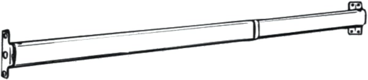 Graber Crystal Clear Sash Curtain Rod, 2 Rods per Package, Adjustable Width 11 1/2 to 20-Inch